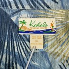 Kahala Hawaiian Islands Silk Linen Blend Dress Shirt Men 2xl Loop Collar