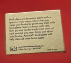 New seald Box Of 30 Self Stick Bookplates 3  By 4  Ex Libris  Antioch Publishing