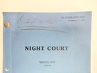 Night Court Script Signed Richard Moll Bull Season 6  educating Rhoda  1988 Used