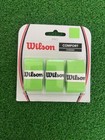 1 Green   1 White Wilson Comfort Grip  Red Head Grip   Wilson Pro Feel Dampeners