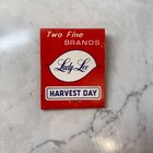 Lady Lee   Harvest Day Two Fine Brand Products Matchbook - Lot Of 13