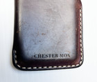 Chester Mox Dogleg Wallet - Dark Cherry Brown