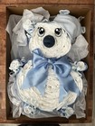 Baby Girl Teddy Bear Diaper Cake  Diaper Cakes  Baby Shower Gift   Baby Gift
