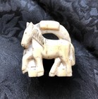 Lot Of 2 Cowboy Wild Rags   A Carved Horse   Horseshoe Slide