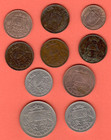 Latvia Lettland 1922-1939s  Lot Of 10 Coins 6634