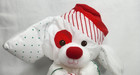 Vintage Fisher Price Puffalump Christmas Puppy With Candycane Santa Claus Hat