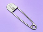   1   Vintage Oversized Safety Pin Military Sea Bags laundry risdon Key Tag