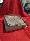 Mikasa Crystal Square Georgian Cut 9 5 Square Tray Platter Dish Hoya Japan