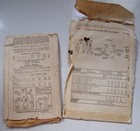 2 Vintage 1940 s Full Apron Patterns Dubarry   Advance