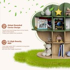 Tree Kids Bookshelf Toddler Bookcase Children Toy Organizer Nursery Playroom