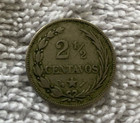 Republica Dominicana 2 1 2 Centavos Coin Almost Uncirculated Stunning