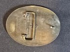 Vintage Solid Brass Belt Buckle Horse Equestrian Western Cowboy Rodeo