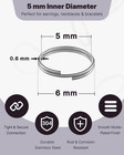 6 Mm Metal Split Jump Rings Double Loops 500 Pcs Mini Ring Connectors