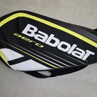 Babolat Aero Large Tennis Racquet Bag Black Yellow Isothermal 2 Compartment