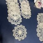 Lot Of Vintage Handmade Lace Doilies Wine Coasters Table Cloths 38 Piece Decor