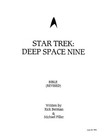 Star Trek Deep Space Nine Writers directors Guide Series Bible  1992  - Reprint