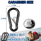 20pcs M6 Heavy Duty Carabiner Clip  2 36inch Snap Hook Quick Link Small Carab   