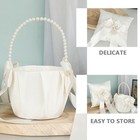 Flower Girl Basket Ring Pillow Set Cushion Miss For Wedding Rings Holder