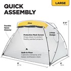 Large Spray Shelter Portable Diy Paint 2 Pole Tent Design Fold Up Built-in Floor