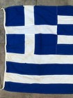Vintage Greece Greek Flag 75 Cm Height X 125 Cm Long  1960s 