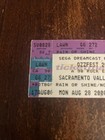 Ozzfest Tour Concert Ticket Stub Sacramento Valley Amphitheater Read 8 28 00 