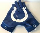 New Nike Superbad Nfl Football Gloves Ck2453-427 Indianapolis Colts - Pick Size 