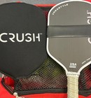 Crush Freestyle Pure Power 16mm Raw Carbon Fiber  White  New Pickleball Paddle