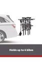 Yakima Ridgeback Tilt Away Hitch Bike Rack Holds 4 Bikes For Cars  Suvs  Trucks