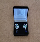Dangle Earrings Box Flocked Velvet Jewelry Gift Organizer Case Storage  it0041 