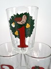 Vintage 12 Days Of Christmas 5 Oz Juice Drinking Glasses Set Of 12 Holiday Retro