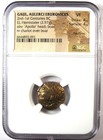 Gaul Aulerci El Hemistater Horse Electrum Coin 100 Bc - Certified Ngc Vf