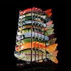 10pcs Jointed Fishing Lure Swimbait Bionic Bait 6 Segment Bass Crankbait Kit Usa