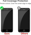 3-pack Black Edged Tempered Glass Screen Protector For Iphone 7 Plus   8 Plus