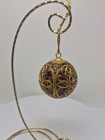 Henry Flagler Museum Royal Ball Ornament Brass Inlay Heavy Duty Rare Vintage D43