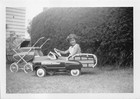 Vintage Murray Station Wagon Pedal Car 1950s Photos Young Girl Backyard Woody
