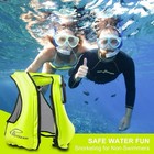 S m Green Rrtizan Inflatable Snorkel Vest  Swim Safety Vest For Adults 90-220lbs