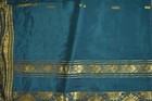 Fnc Vintage Green Sarees Satin Silk Woven Brocade banarasi Zari Sari Fabric 5yd