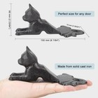 Cast Iron Door Stop Old Vintage Antique Cat Design Decorative Stopper Wedge New