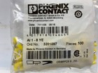 Phoenix Contact 3201097 Ferrule 18 Awg 14mm Yellow  lot Of 100 
