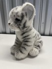 Hansa Realistic White Tiger Cub Plush Stuffed Animal Blue Eyes Life Repair