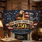 One Nation Under God 250 Flag  Patriotic Garden Banner