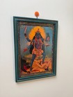 Old Picture Frame Kali  Wall Art Decor Vintage Indian Goddess Photo - 16 X 22  