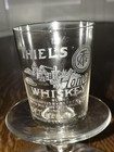 Antique Pre Pro Acid Etched Thiel Whiskey Boston Advertising Saloon Shot Glass 