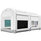 Portable 21 x15 x12  Inflatable Oxford Fabrics Spray Paint Booth W blowers