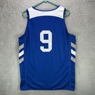 Adidas Drake Bulldogs Basketball Jersey Large  9 Reversable Blue White Practice