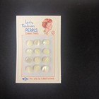 Size 14 Vintage Lady Fashion Pearls Ocean Pearl Buttons Original Box