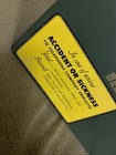 Bell System C First Aid Kit Metal Yellow Sticker Rare