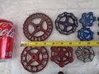 Lot 32 Vintage Water Faucet   Steam Valve Handles   Knobs Steampunk   Industrial