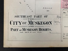Se Part Of City Of Muskegon   Heights Plat Map 1899  Standard Atlas Of County Mi