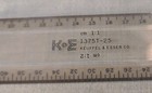 K   E Keuffel   Esser Co 1376t-25 Drafting Machine Scale Ruler Arm Clear No Box
